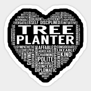 Tree Planter Heart Sticker